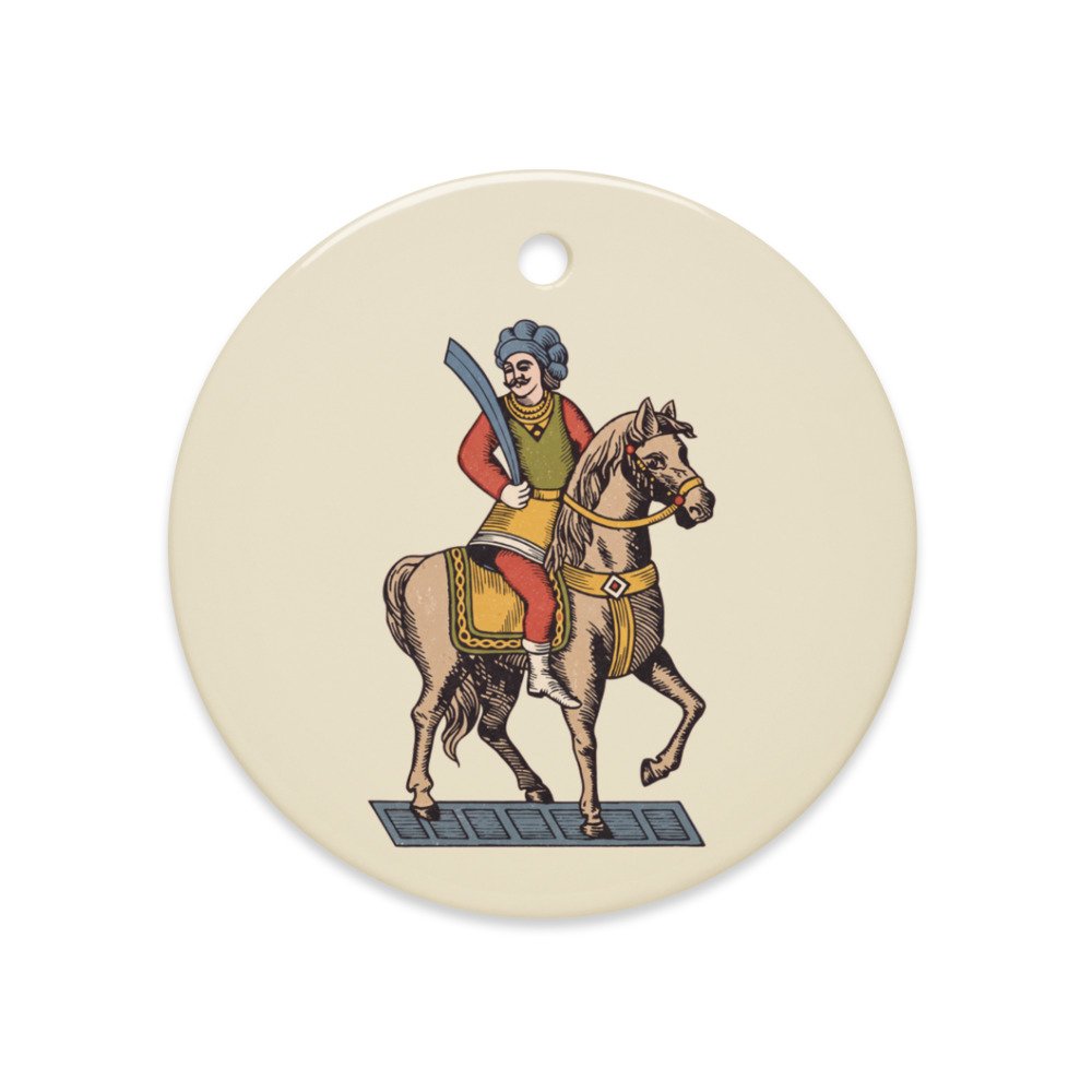 Vintage Cavaliere di Spade Ornament, another view