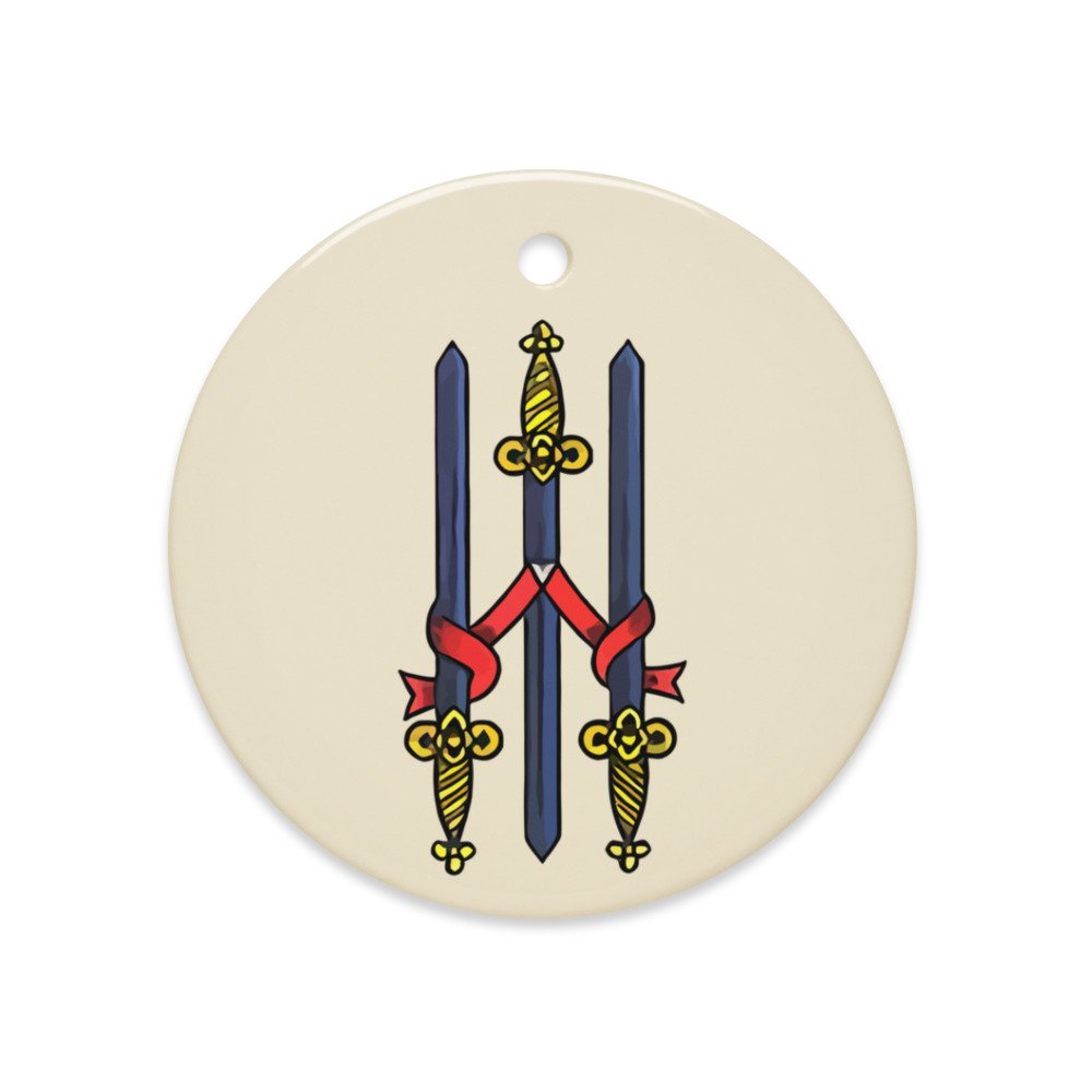 Vintage Tre di Spade Ornament, another view