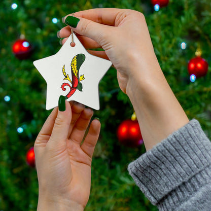 Italian Ace of Clubs Ceramic Ornament