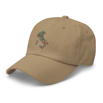 Map of Italy Dad Hat