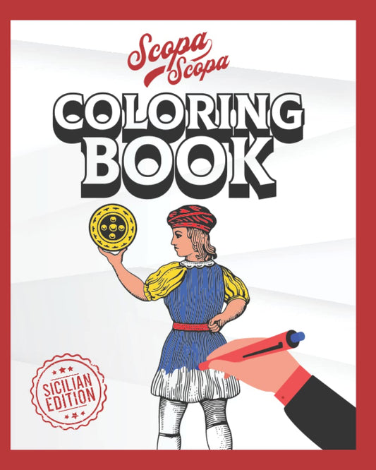 Scopa Scopa Coloring E-Book (Sicilian Edition)