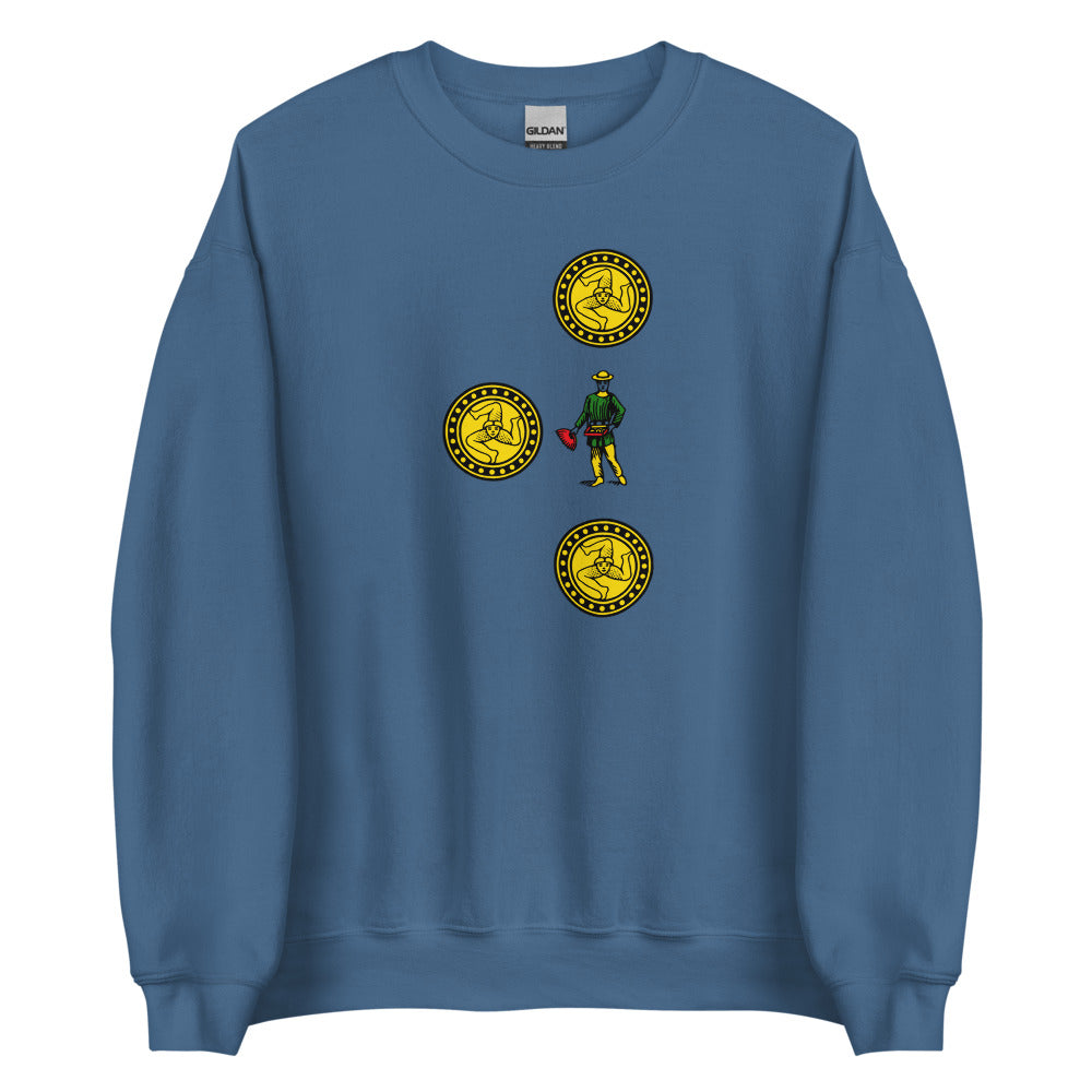 Sicilian Three of Coins / Tre Di Denari Men’s Sweatshirt