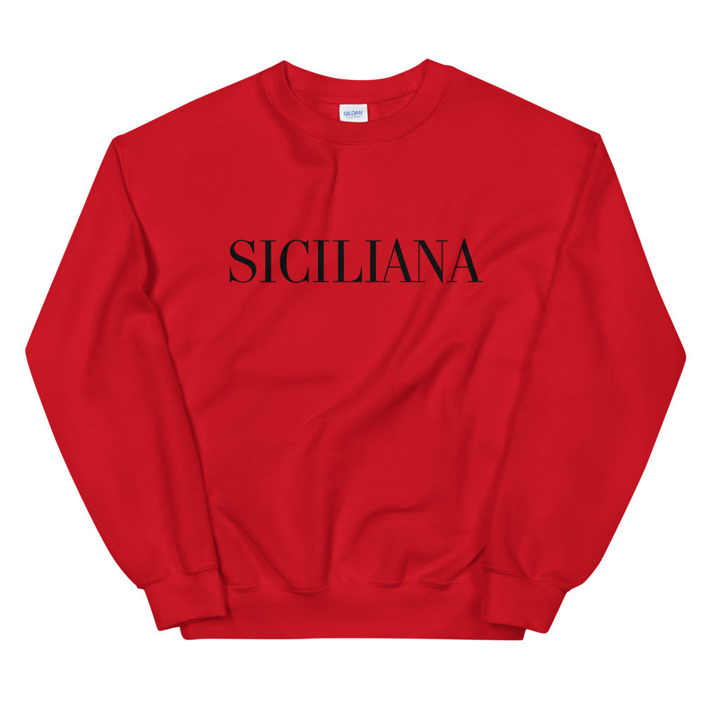Siciliana Black Logo Women's Sweatshirt