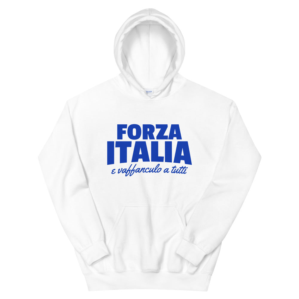 Forza Italia e Vaffanculo a Tutti Blue Logo Men's Hoodie