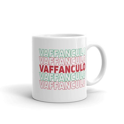 Vaffanculo White glossy mug