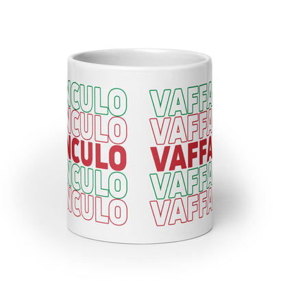 Vaffanculo White glossy mug